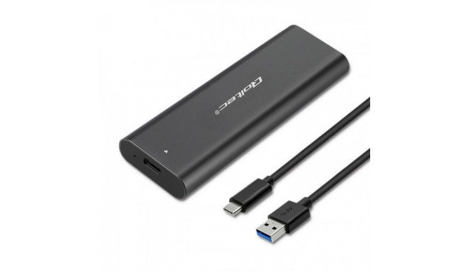 Qoltec 50311 storage drive enclosure SSD enclosure Black M.2