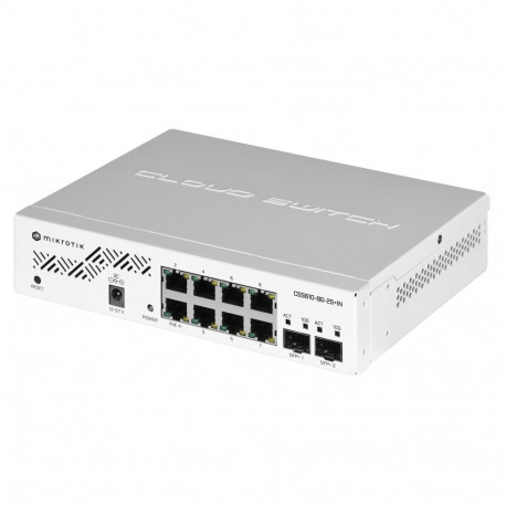 Mikrotik CSS610-8G-2S+IN võrgulüliti gigabit ethernet (10/100/1000) power over ethernet (PoE) valge