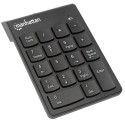 Manhattan juhtmevaba numbriklaviatuur (2,4 GHz), USB-A mikro vastuvõtja, 18 täissuuruses klahvi, mus