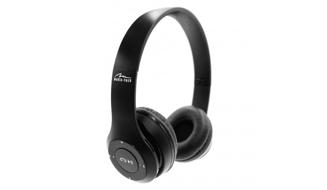 MEDIA-TECH EPSILION BT MT3591 Wireless headphones Bluetooth 4.2 Microphone Radio FM Black