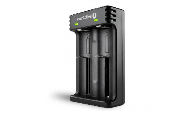 laadija silindrilistele liitium-ioonakudele everActive LC-200