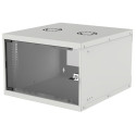 Intellinet Network Cabinet, Wall Mount (Basic), 6U, Usable Depth 340mm/Width 485mm, Grey, Flatpack, 