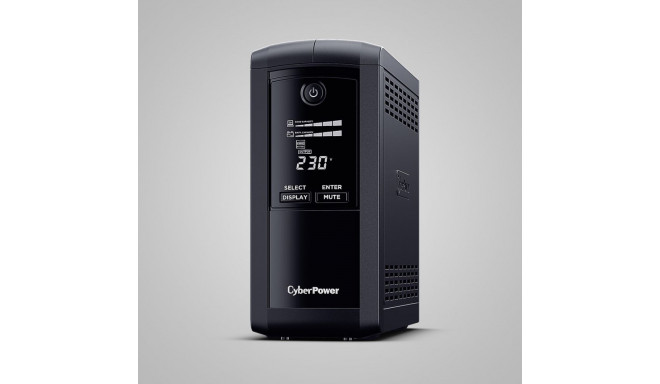 CyberPower Tracer III VP700ELCD-FR line-interactive katkematu toiteallikas (UPS) 0.7 kVA 390 W 4 AC 
