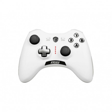 MSI FORCE GC20 V2 WHITE Gaming Controller 'PC and Android ready, Wired, adjustable D-Pad cover, Dual