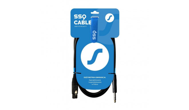 SSQ XLRJS1 - XLR isane - Jack stereo 6,3 mm kaabel, 1 m