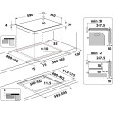 Whirlpool WL B3360 NE must integreeritav 59 cm tsooni induktsioonpliit, 4 tsooni