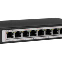 Extralink PoE Switch CERES 8x 100Mb/s PoE/PoE+, 2x RJ45 Uplink 100Mb/s, 96W