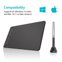 HUION H950P graphic tablet 5080 lpi 220 x 137 mm USB Black