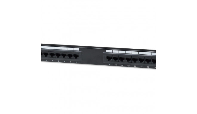 Intellinet Cat6 UTP 16-porti 1U must patch paneel