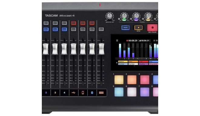 Tascam Mixcast 4 - mikser taskuhäälingu salvestamiseks