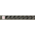 Gembird EG-PDU-014-C14 power distribution unit (PDU) 8 AC outlet(s) 1U Black