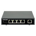 Intellinet 5-pordiline Gigabit Ethernet PoE+ lüliti, neli PSE PoE porti, IEEE 802.3at/af (PoE+/PoE) 