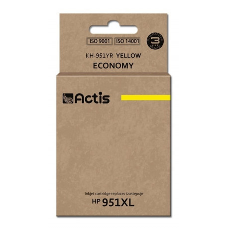 Actis KH-951YR tindikassett (asendus HP 951XL CN048AE; standard; 25 ml; kollane)