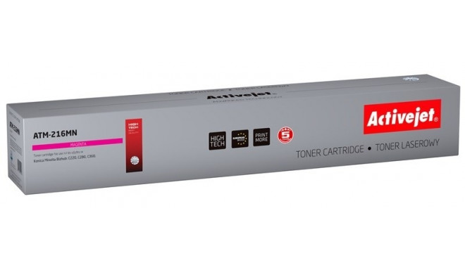 Activejet ATM-216MN tooner (asendus Konica Minolta TN216M; Supreme; 26000 lehekülge; magenta)