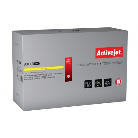 Activejet ATH-362N tooner (asendus HP 508A HP508A CF362A; Supreme; 5000 lehte; kollane)