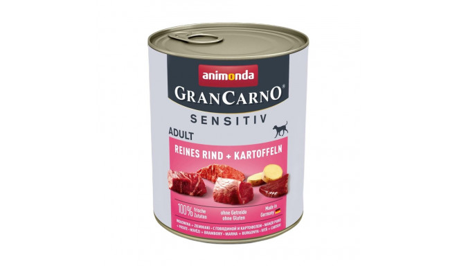 ANIMONDA GranCarno Adult Sensitiv veiseliha kartulitega märg koeratoit 800g