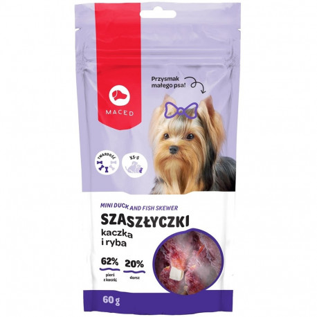 MACED mini pardiliha ja kalaga varras koeramaius 60g