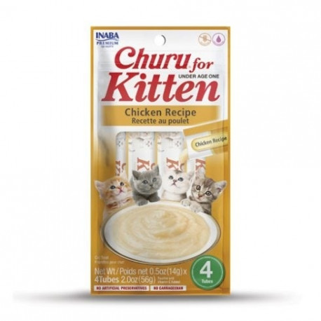 INABA Churu Kitten Chicken - cat treat - 4x14 g