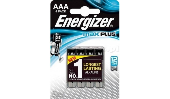 Energizer MAX PLUS AAA LR03 patareid, 4 ECO
