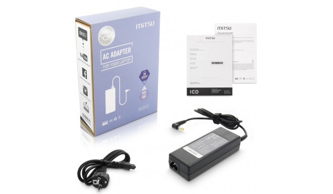 notebook charger mitsu 19v 4.74a (5.5x1.7) - acer 90W