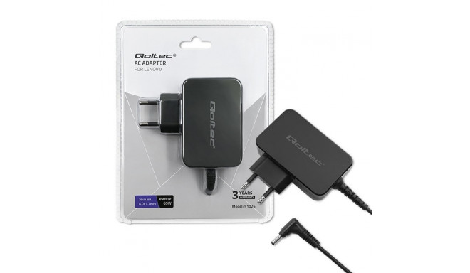 Qoltec 51026 toiteadapter/inverter sise-/välitingimustesse 65 W must
