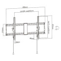 Gembird WM-90T-01 teleri seinakinnitus 2,29 m (90") must
