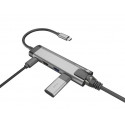 NATEC MULTIPORT FOWLER GO USB-C -> HUB USB, HDMI
