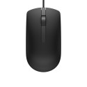 DELL MS116 mouse Ambidextrous USB Type-A Optical 1000 DPI