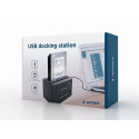 Gembird HD32-U2S-5 dokkimisjaam 2.5" ja 3.5" kõvaketastele USB 2.0 Type-A Must