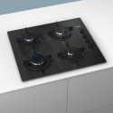 Siemens EO6B6PB10 hob Black Built-in Gas 4 zone(s)