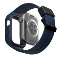 UNIQ Monos 2in1 Apple Watch Strap + Case Series 4/5/6/7/8/9/SE/SE2 44/45mm. blue/marine blue