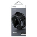 UNIQ Monos 2in1 Apple Watch Rihm + Korpus Seeria 4/5/6/7/8/9/SE/SE2 44/45mm, must/kesköömust