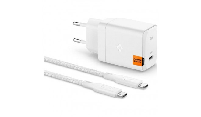 Vooluadapter Spigen GAN-651 65W USB-C ArcStation Pro + USB-C kaabel valge ACH05476