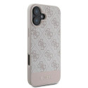 Guess GUHCP16MG4GLPI iPhone 16 Plus 6.7" pink hardcase 4G Bottom Stripe