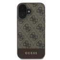 Guess GUHCP16MG4GLBR iPhone 16 Plus 6.7" pruun/pruun kõvakate 4G alumine triip