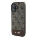 Guess GUHCP16MG4GLBR iPhone 16 Plus 6.7" brown/brown hardcase 4G Bottom Stripe