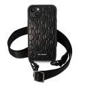 Karl Lagerfeld KLHCP14MSTMMK iPhone 14 Plus / 15 Plus 6.7" kõvakaan must Monogramm Plaque Logo Rihma