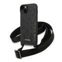 Karl Lagerfeld KLHCP14MSTMMK iPhone 14 Plus / 15 Plus 6.7" kõvakaan must Monogramm Plaque Logo Rihma