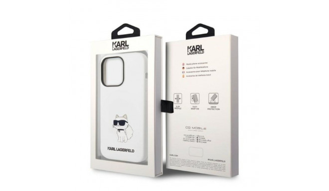 Karl Lagerfeld KLHMP14XSNCHBCH iPhone 14Pro Max 6.7" valge silikoonist Choupette MagSafe kõvakorpus