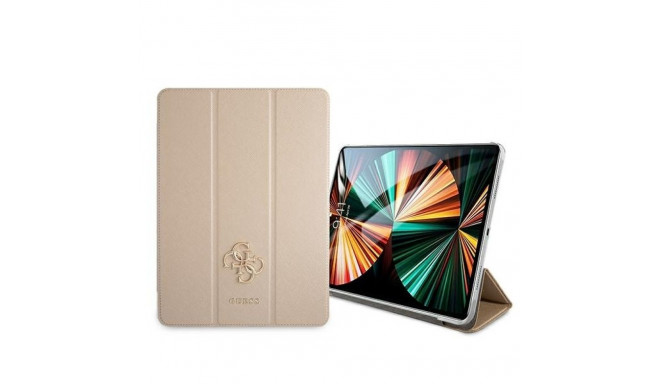 Guess GUIC12PUSASGO iPad 12.9" 2021 Kaas Kuldkuldne Saffiano Kollektsioon