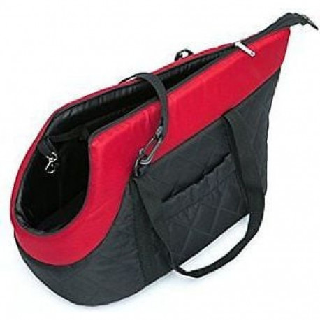 Hobbydog R1 Bag Black With Red Scarf (Nubuck)
