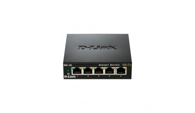 D-Link DGS-105 - Unmanaged - L2 - Gigabit Ethernet (10/100/1000) - Full duplex