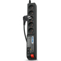 Acar 504W surge protector power strip 5 sockets 1.8 m black (W0069)