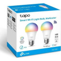 AB LED bulb TP-LINK E27, 220-240V, 8.7W, 806lm, 6000k, RGB, 15000h, sly Wi-Fi žárovka, 2- pack