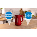 Bosch Kettle | TWK1M124 | Electric | 2400 W | 1.7 L | Plastic | 360° rotational base | Red