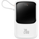 Baseus Qpow Digital Display Lightning Power Bank 10000mAh White