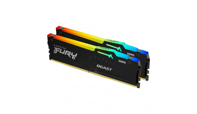 Kingston FURY Beast DDR5 RGB EXPO 6400 MHz CL32 64 GB mälumoodulite komplekt