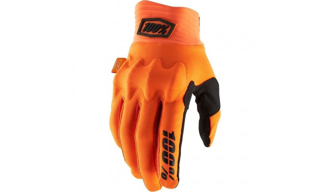 100% Gloves 100% COGNITO Glove fluo orange black size XL (hand length 200-209 mm) (NEW)