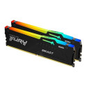 Kingston Fury Beast RGB memory, DDR5, 64 GB, 5600MHz, CL40 (KF556C40BBAK2-64)