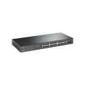 TP-LINK 28-Port Gigabit Easy Smart Switch with 24-Port PoE+ - Managed - L2 - Gigabit Ethernet (10/10